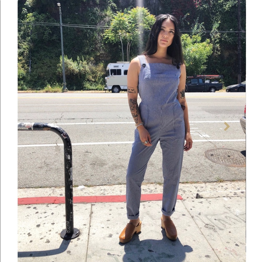 Nooworks Overalls in Railroad Stripe